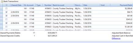 Select Filter Transactions to bring in the transactions to reconcile.