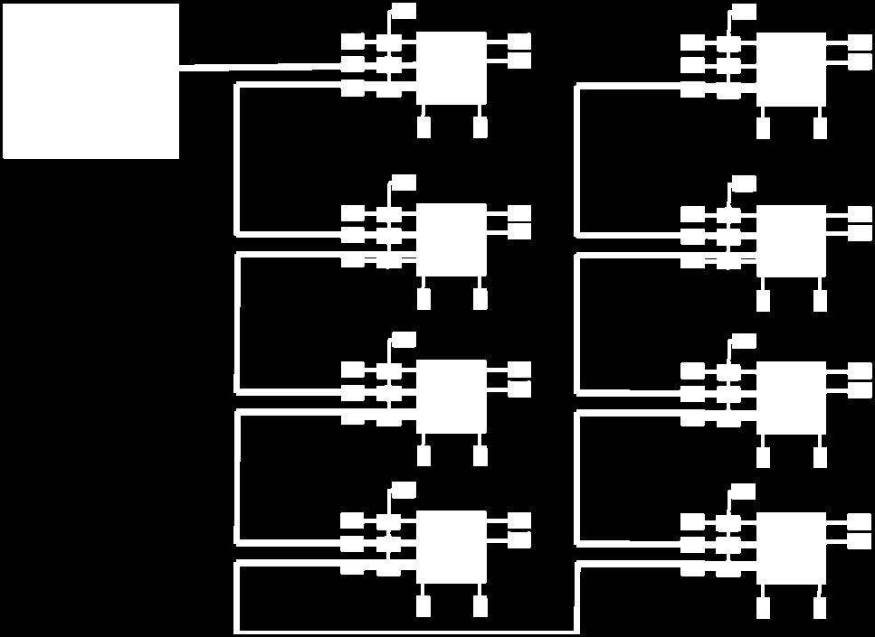 Figure 11 - Massive MIMO System While the example shown in Figure 10 show a system that relies on cascading of the 10 GigE interface to achieve