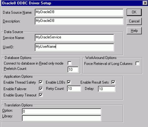 TrendWorX SQL Data Logger Configuring an Oracle ODBC Database Connection Performance Optimization and Evaluation This section provides some insight into the options for optimizing a data-logging