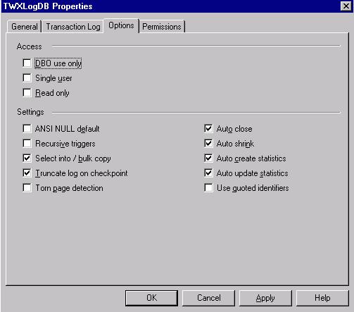 Introduction Limiting the Transaction Log Size Adjusting Virtual Memory Settings Make sure that the PC has adequate virtual memory (paging file) for Microsoft SQL Server (or MSDE) and all other