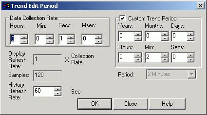 In addition, these options take global effect for all the TrendWorX Viewers, and they are not saved on a per-individual Viewer ActiveX basis.