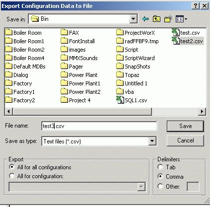 Introduction Exporting Configuration Data Exporting Data to an XML File The Configurator also allows you to export data from your configuration database to an XML file.