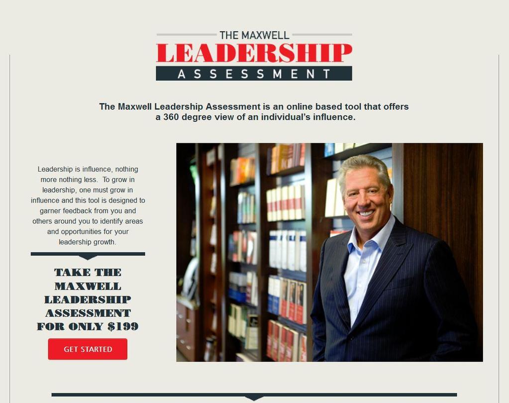 Products The Leadership Assessment tool and the Products page are both part of the John Maxwell Company affiliate program.