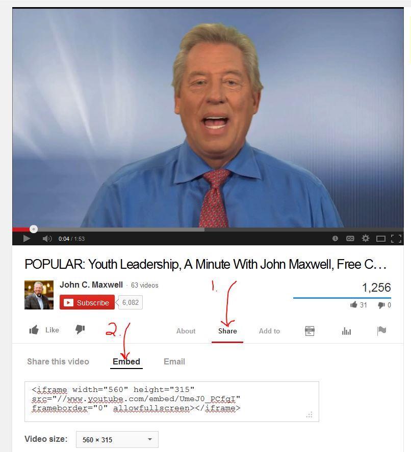 Add Videos The John Maxwell Team does not allow the upload of video or audio files to our servers.