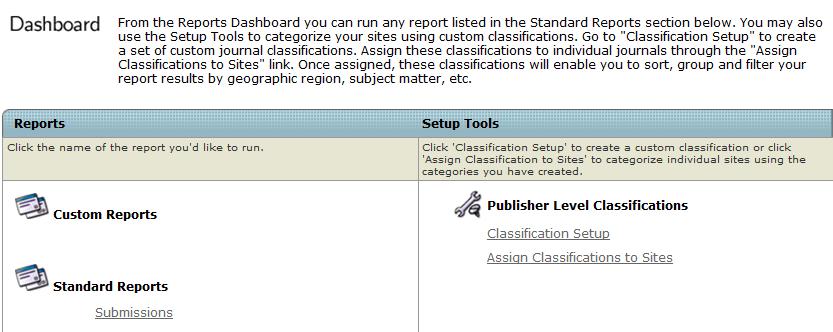 Clarivate Analytics ScholarOne Manuscripts Publisher Level Reporting Guide Page 7 This