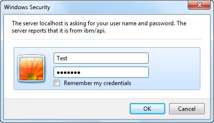 It will prompt for a userid and password.
