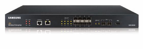 WLAN Controller Enterprise WLAN Controller WEC8500 The Samsung Access Point Controller WEC8500 is specially designed for mission-critical wireless networking in mid-sized to large enterprises.