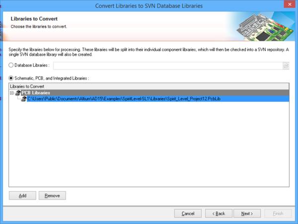 Use the Add button to access the Library Files dialog to search for and select the desired file you want to add. Click the Remove button to remove the currently selected library.