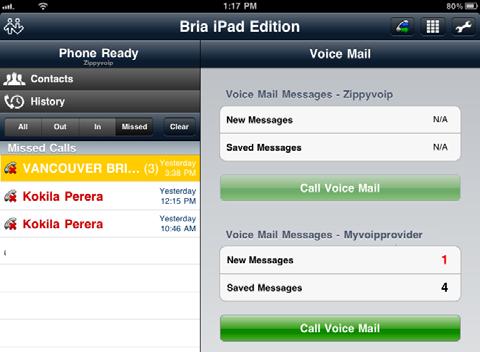 CounterPath Corporation 3.14 Accessing Voicemail If your VoIP service provider provides a voicemail service, then incoming calls go to voicemail if: Bria is not running.