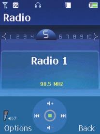 Listening to the radio Listen to the latest news report, and keep up to date on weather and traffic reports. Or simply swap your MP3s for your favourite DJ. Whether it s Radio 1 or Radio 2.