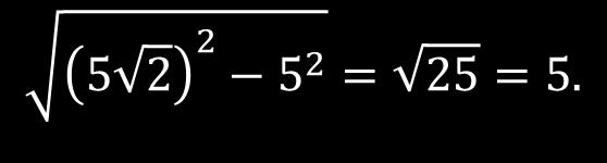 From the Pythagorean theorem, the length of the acent is sin