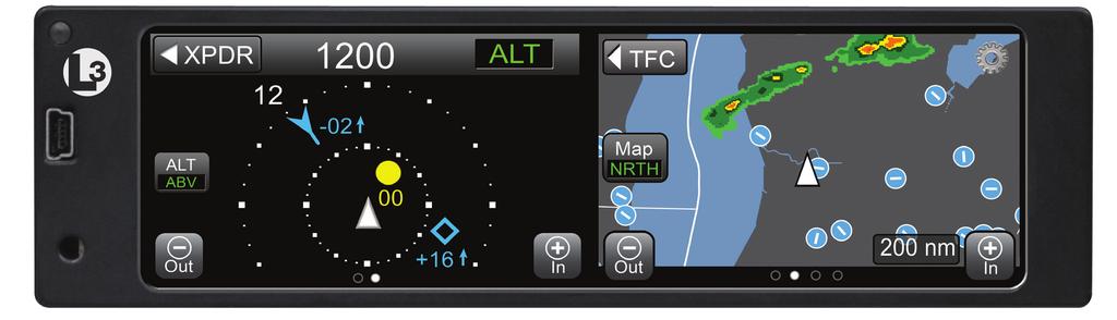 Since the Lynx NGT-9000 receives simultaneously on both 1090 MHz and 978 MHz, pilots will receive ADS-B traffic regardless of altitude or geographic location.