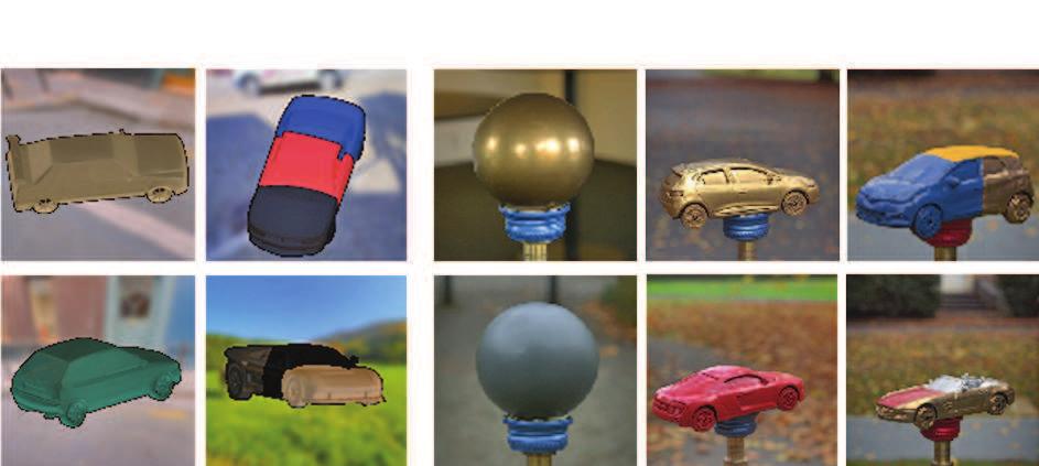 4.2. Real data Figure 3. Example images from our dataset. 1st col: Synthetic images of cars with a single material. 2nd col: Synthetic images of cars with multiple materials.