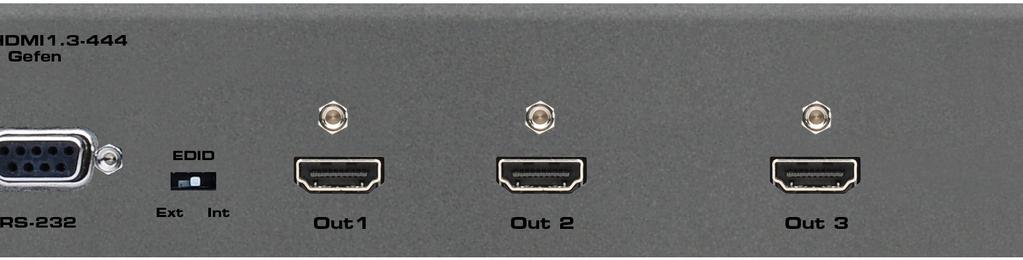 Operating the 4x4 Matrix for HDMI 1.3 EDID Management The 4x4 Matrix for HDMI 1.3 features EDID Management.