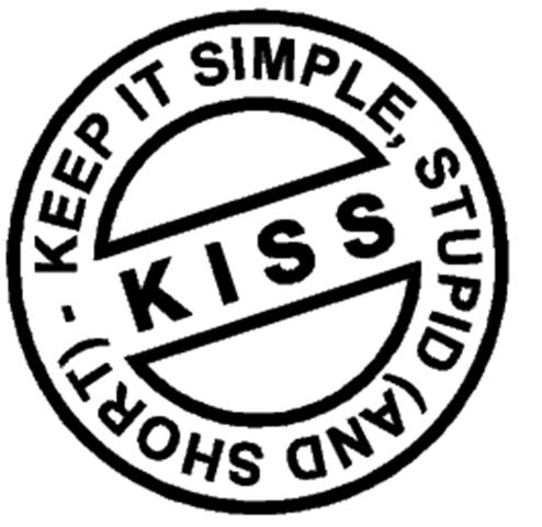 This leads to the KISS principle of system development which has many different forms: Less