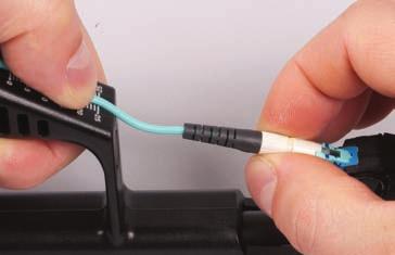 If using a Support Handle: Slide the cable 3 mm along the Support Handle groove to create a slight bo