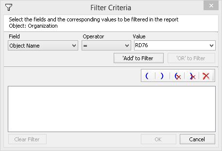 3.7 How to use Filter? ARKES can filter the report data based on a filter condition. The Filter criteria can be specified based on columns in the report to match certain values of the data.