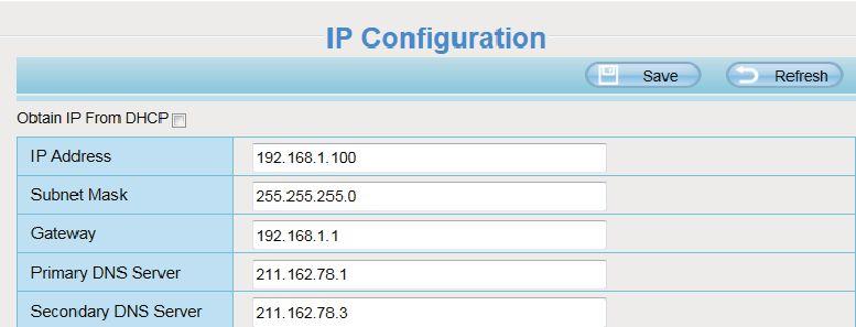 IP Address: Set this in the same subnet as your computer, or keep it as default.