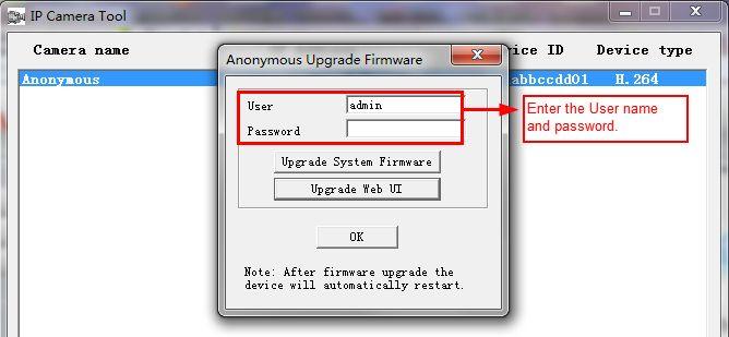 Then select Upgrade Firmware and enter the