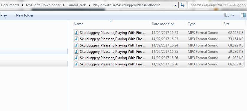 Step 4.) You will then be directed to the folder in which the audiobook files are saved. Once you have clicked OPEN in the above screen, you will then be directed to below: Step 5.