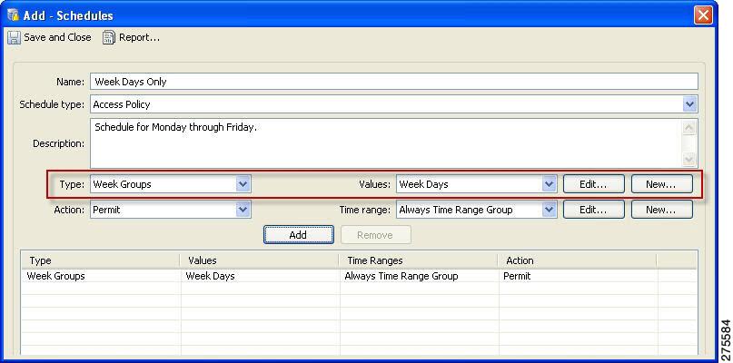 Select the Type, and then select an existing Value. To create or modify the available values, see Modifying Types and Time Ranges, page 11-12.
