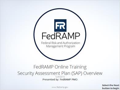 FedRAMP Security Assessment Plan (SAP) Training 1. FedRAMP_Training_SAP_v6_508 1.