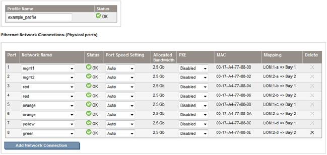 Flex-10 configuration Network administrator For each Virtual Connect network, the network administrator can set a "Preferred" and "Maximum" speed for FlexNICs that connect to that network.