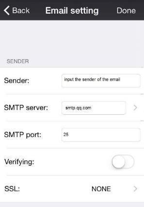 decide you want e-mail notifications for your alarms. Please use smtp.qq.