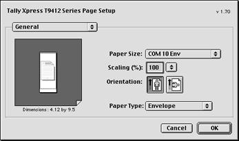5. Configure the paper source, type and