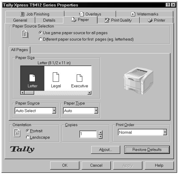 BASIC DOCUMENT PRINTING The following directions show general steps for printing from various Windows applications.