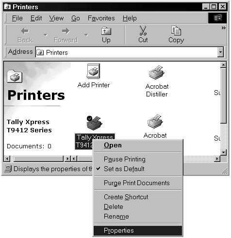 Then change any remaining settings in the printer driver accessed from the Printer folder.