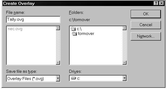 USING PAGE OVERLAYS An overlay is text or graphics stored in your computer as a special file format that can be printed on any given document.