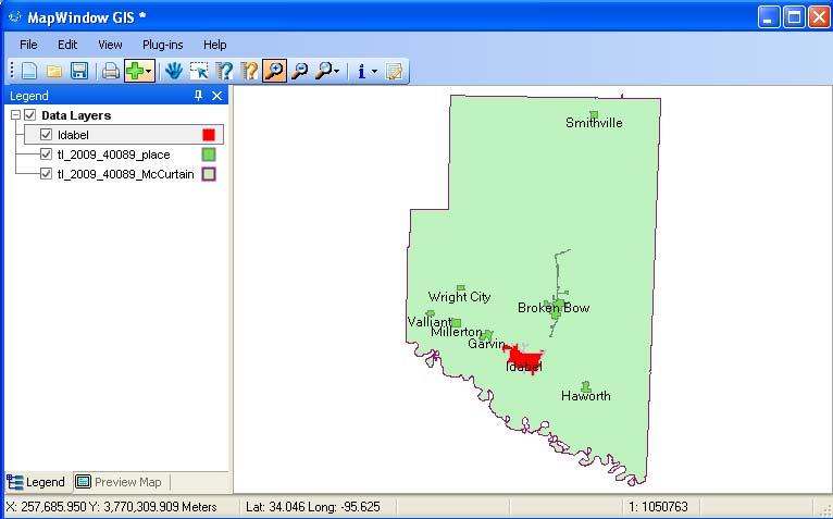 Creating a New Shapefile Click Selection > Export Selected Features. Save the new shapefile as Idabel.