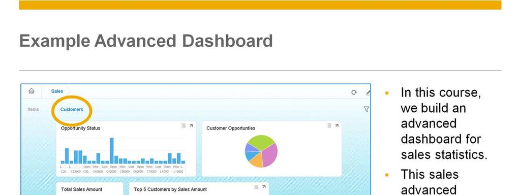 In this course, we will see how to build an advanced dashboard for sales statistics like the one shown here.