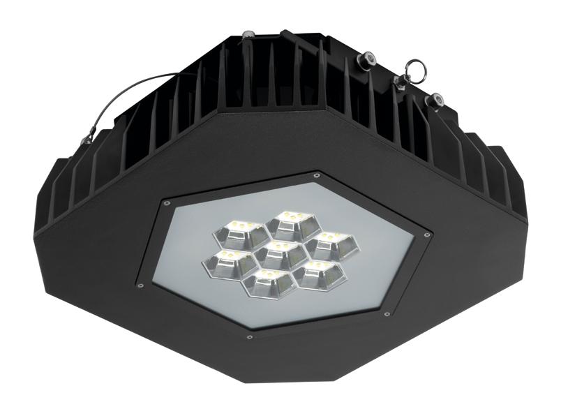 LED Lighting High / Low bay 02 General Type Mounting Housing Colour Marking IP Rating High / Low bay luminaire Ceiling surfaced or suspended Black (similar to RAL9005) CE IP66 * Electrical Protection