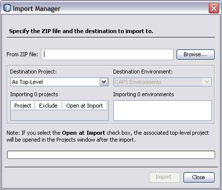 Using thetcp/ip HL7 PredefinedTemplates Note The NetBeans IDE will not import identically named Projects to the same root, so you must perform this step before importing the Project back in.