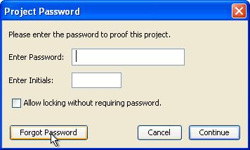 Item#: MB7920 7. If you would prefer not to enter your password as you lock each page, check the box next to Allow locking without requiring password in the Project Password dialog. 8.