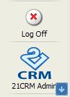 You should see the CRM Admin button in the lower left hand corner.