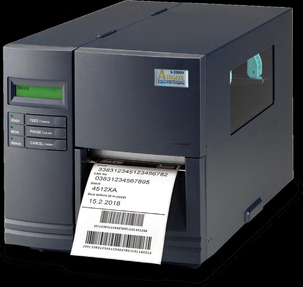 X-2000V X-2300ZE 203 dpi 203 dpi Industrial Label Printer X-Series Trusted Dependability, Quality Assured, Exceptional Value Streamlined