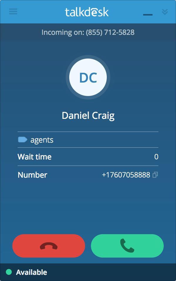 4.3. Making/Receiving Calls with Callbar By default, Callbar will display the numerical keypad for dialing numbers.