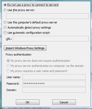 Using Advanced Configuration Figure 21: Proxy Configuration 1. Select Use this proxy server: to enable proxy configuration. 2. Enter your proxy server in the field provided. 3.