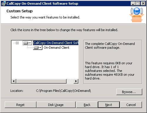 Install the Uptivity WFO On-Demand Client To install the On-Demand Client: 1. Copy the installation MSI file to the destination PC. 2.