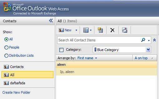 Searching for a contact 1 2 3 4 Click on the Search field on the Contacts toolbar Enter all or part of the Contact s name.
