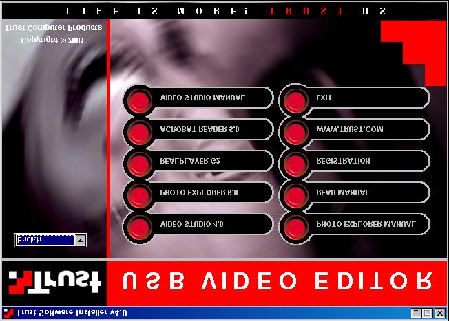 exe] in the input field. Then click on OK to start the Software Installer. 3. Click on the VIDEOSTUDIO 4.0 button to begin installing Ulead VideoStudio. 4. Select the desired language for the installation and click on OK.