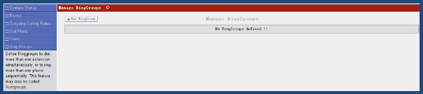 3.7 Ring Groups Define Ring groups to dial more than one extension simultaneously, or to ring more than one phone sequentially. This feature may also be called Hunt groups.