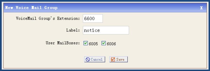 to leave message for user 6005 and 6006. 3.
