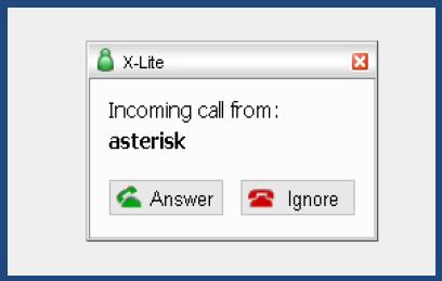 Click on Answer button, then you call speak and start to record what you say.