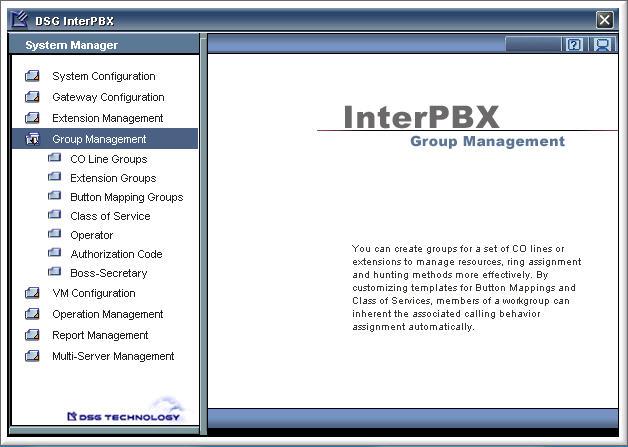 Chapter 6 Group Management 103 Chapter 6 Group Management By grouping CO lines and extensions,