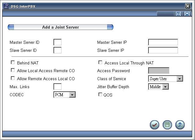 Chapter 10 Multi-Server Management 159 1. Go to Main Menu>Multi-Server Management>Joint Server. Click the Add button to create a Joint Server. 2.