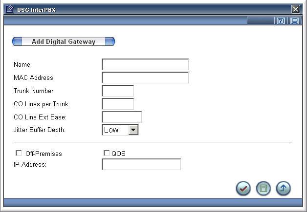 Chapter 4 Gateway Configuration 67 3. Input the required data of this gateway. Name: Enter a name to describe this Digital Gateway. MAC Address: Enter the MAC address of the Digital Gateway.